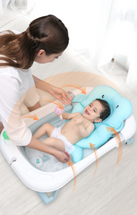 Baby Bath Tub Smart Sensor Temperature Portable Infant Bathtub Anti Slip Foldabl