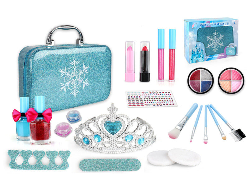 Kids Real Makeup Kit, Frozen Makeup Set for Girls - Washable Makeup Toys