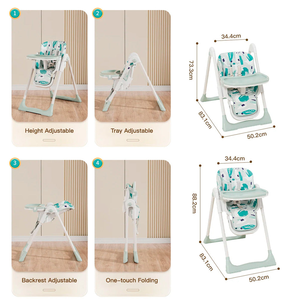 3 in 1 Baby High Chair Portable High Chair Baby Feeding Multi-function Eating Highchair : Comfort, Convenience, and Safety Combined!" Baby Newborn Infant