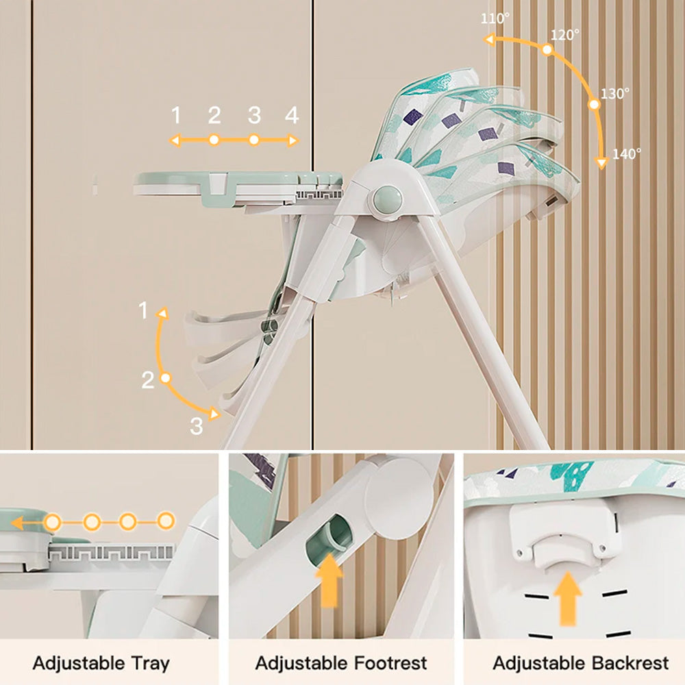 3 in 1 Baby High Chair Portable High Chair Baby Feeding Multi-function Eating Highchair : Comfort, Convenience, and Safety Combined!" Baby Newborn Infant