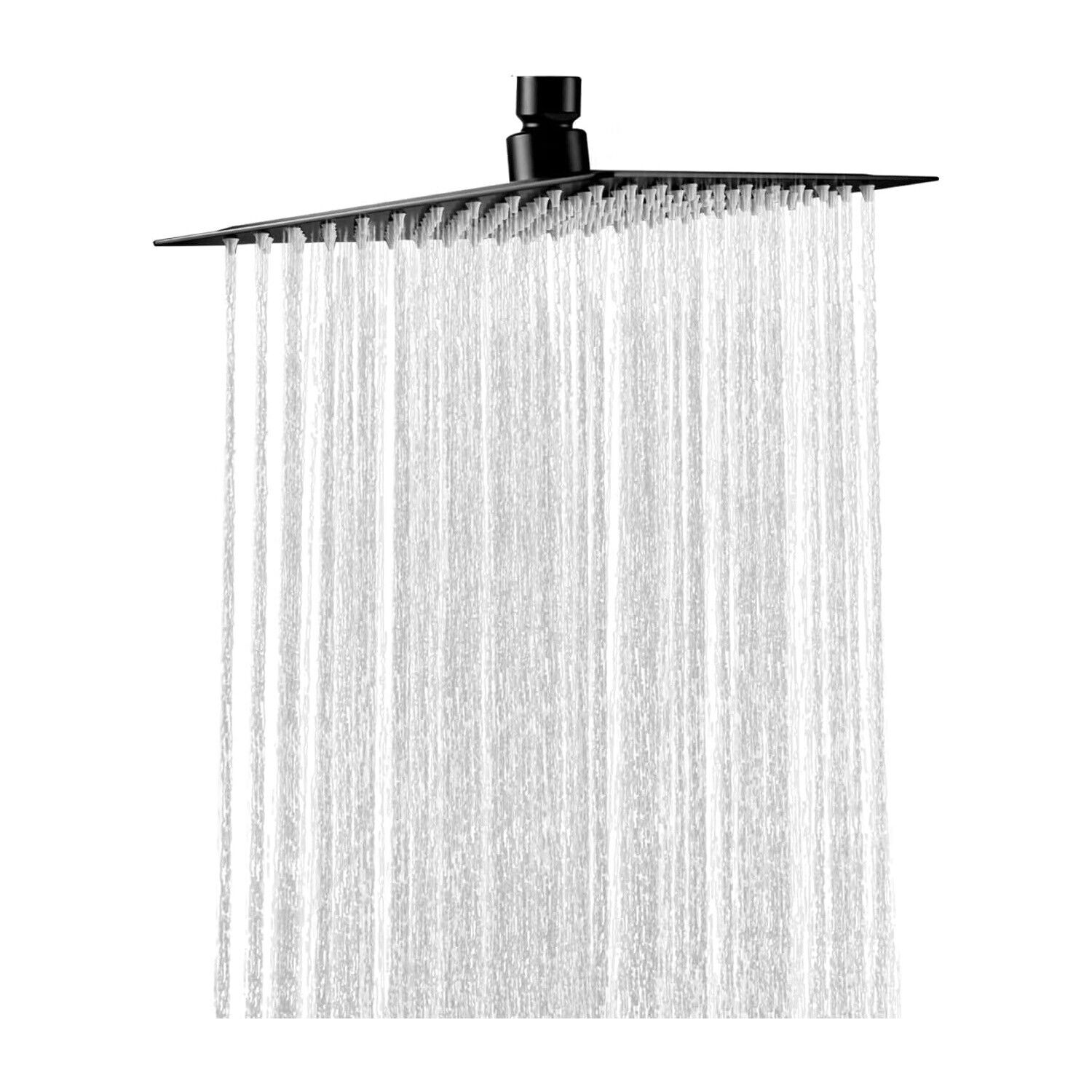 Rain Shower Head Square ,Made of Stainless Steel with Anti-Limescale Nozzles