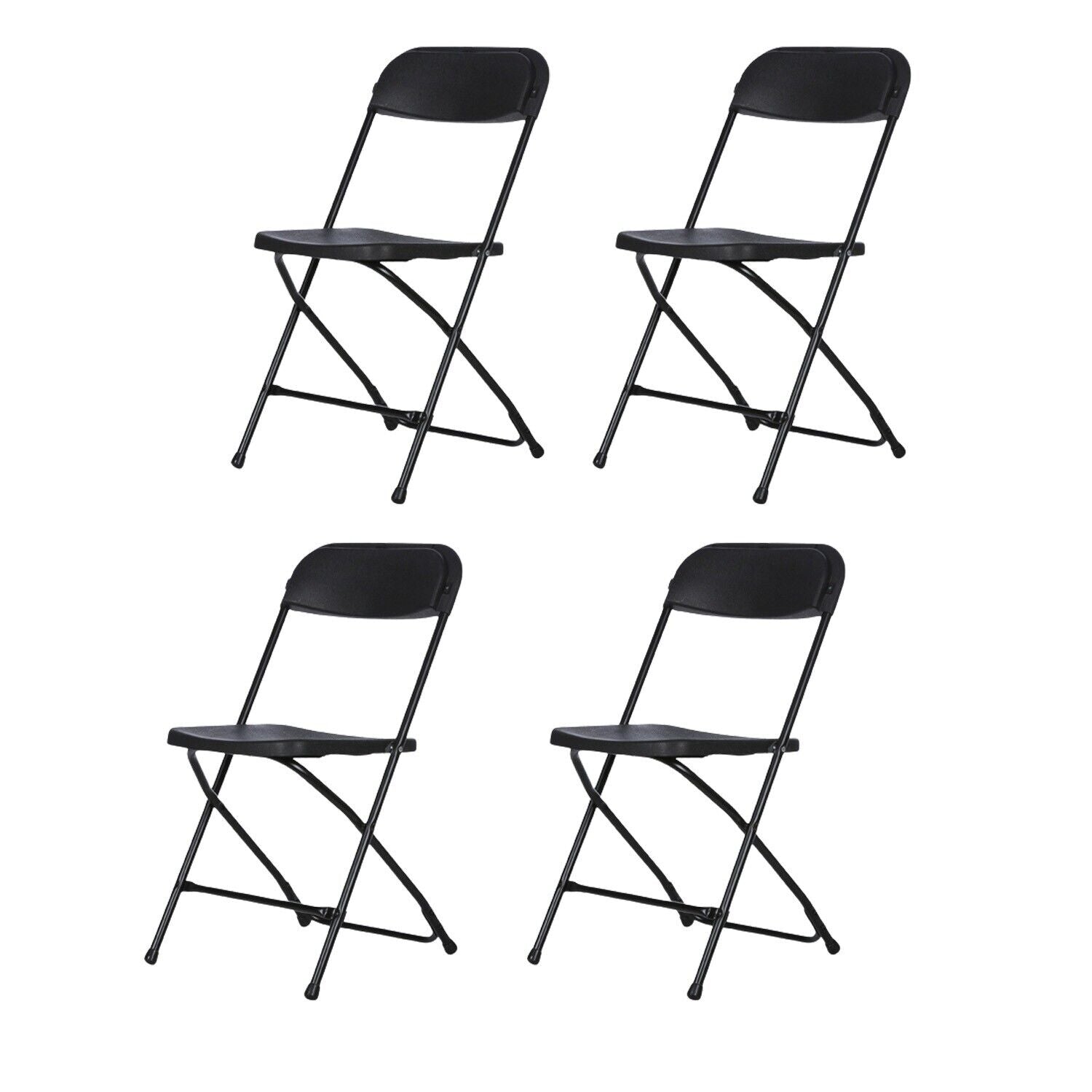 Stackable Folding Plastic Chairs,for Commercial Event Party  300 LB Capacity