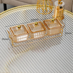 Snack Platter for Party, Light luxury Style Plastic Serving Divided Appetizer