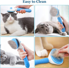 Cat Brush Dog Brush, Slicker Cat Dog Brushes for Grooming, Self Cleaning Dog Cat