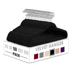 Premium Velvet Hangers Heavyduty - Non Slip - Velvet Suit Hangers Space Saving