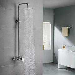 Rain Shower Head Square ,Made of Stainless Steel with Anti-Limescale Nozzles