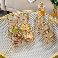 Snack Platter for Party, Light luxury Style Plastic Serving Divided Appetizer