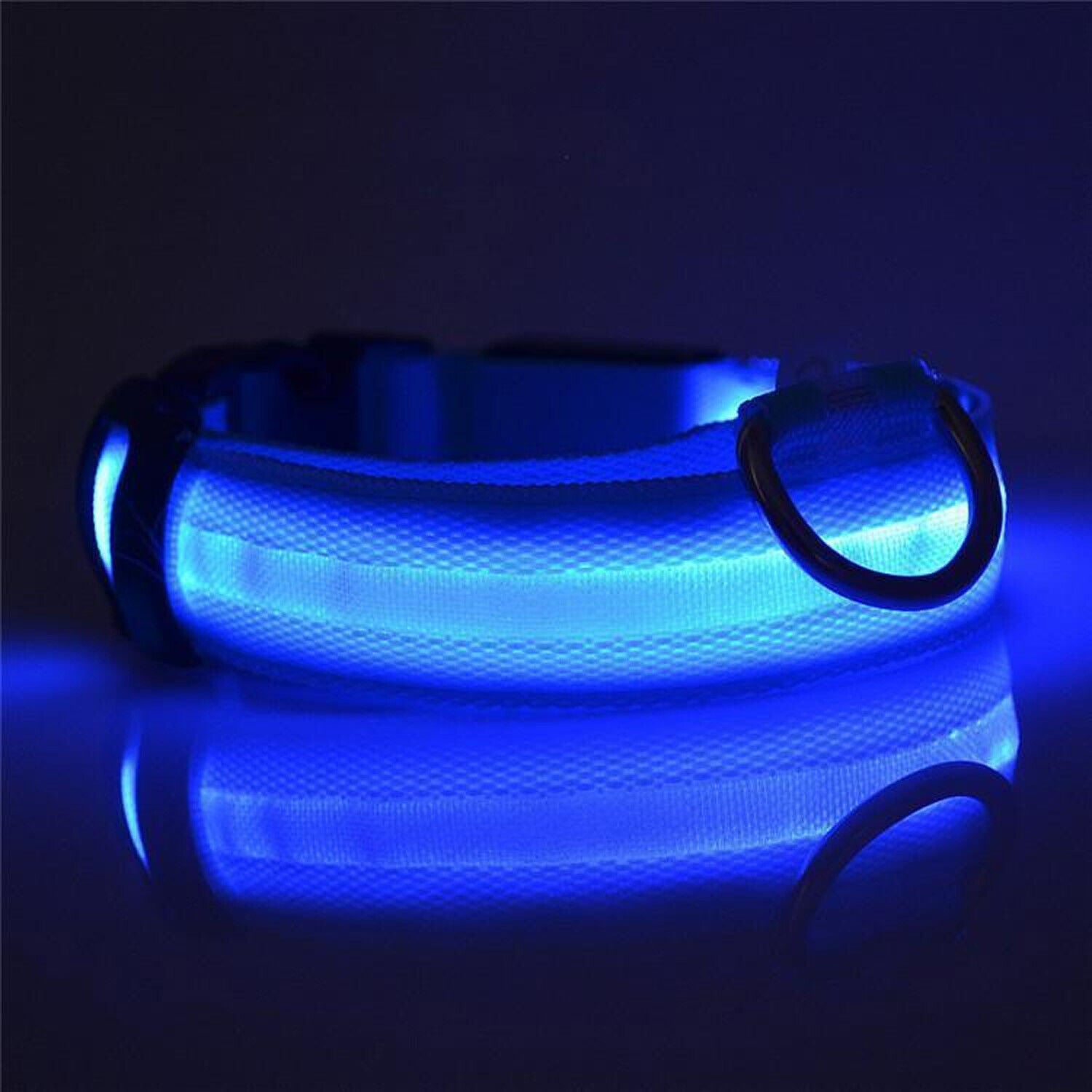 Adjustable Nylon Dog Cat Collar Flashing LED Collar with Flashing Lights .