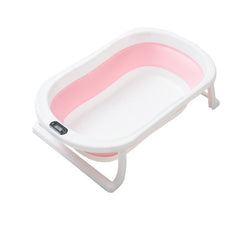 Baby Bath Tub Smart Sensor Temperature Portable Infant Bathtub Anti Slip Foldabl