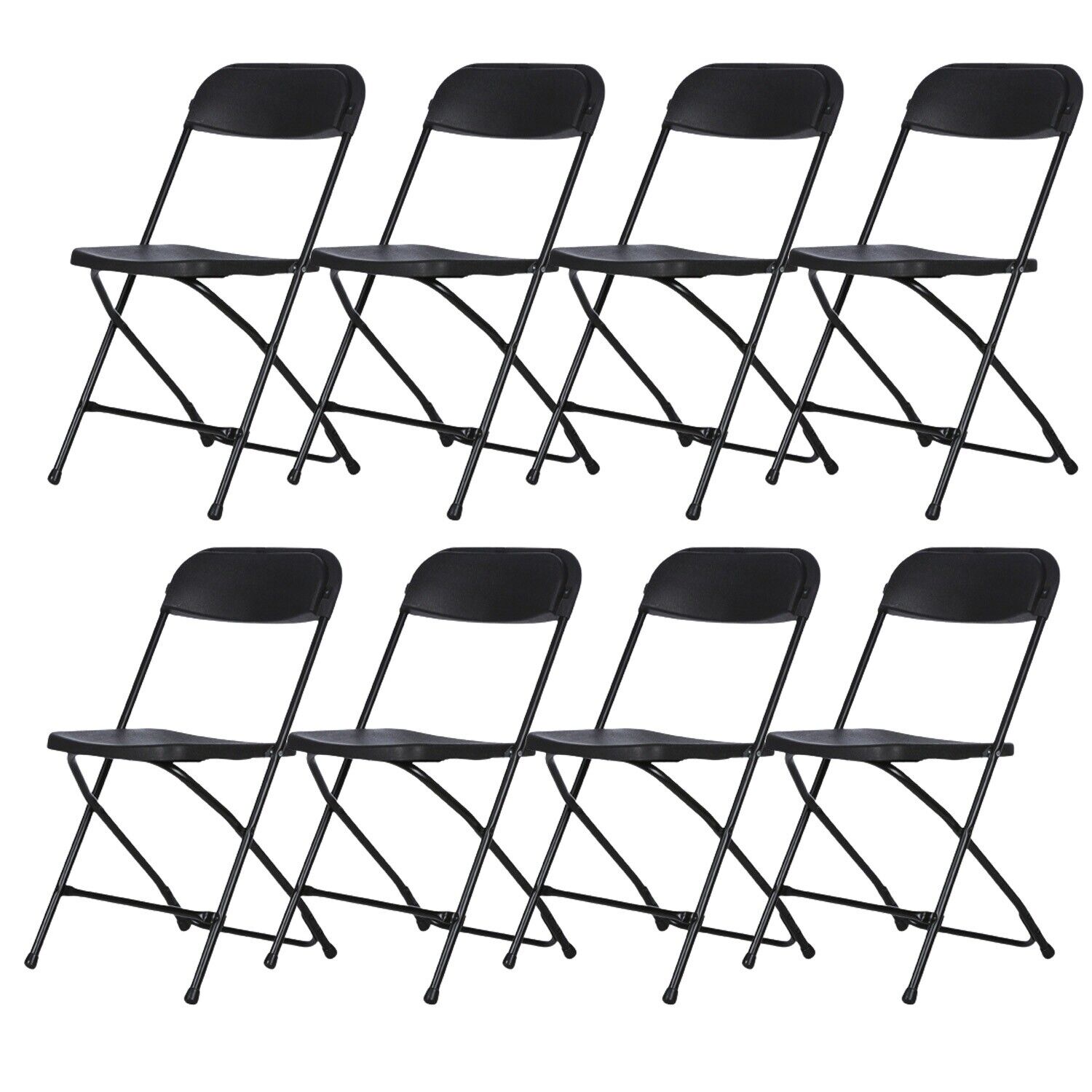 Stackable Folding Plastic Chairs,for Commercial Event Party  300 LB Capacity