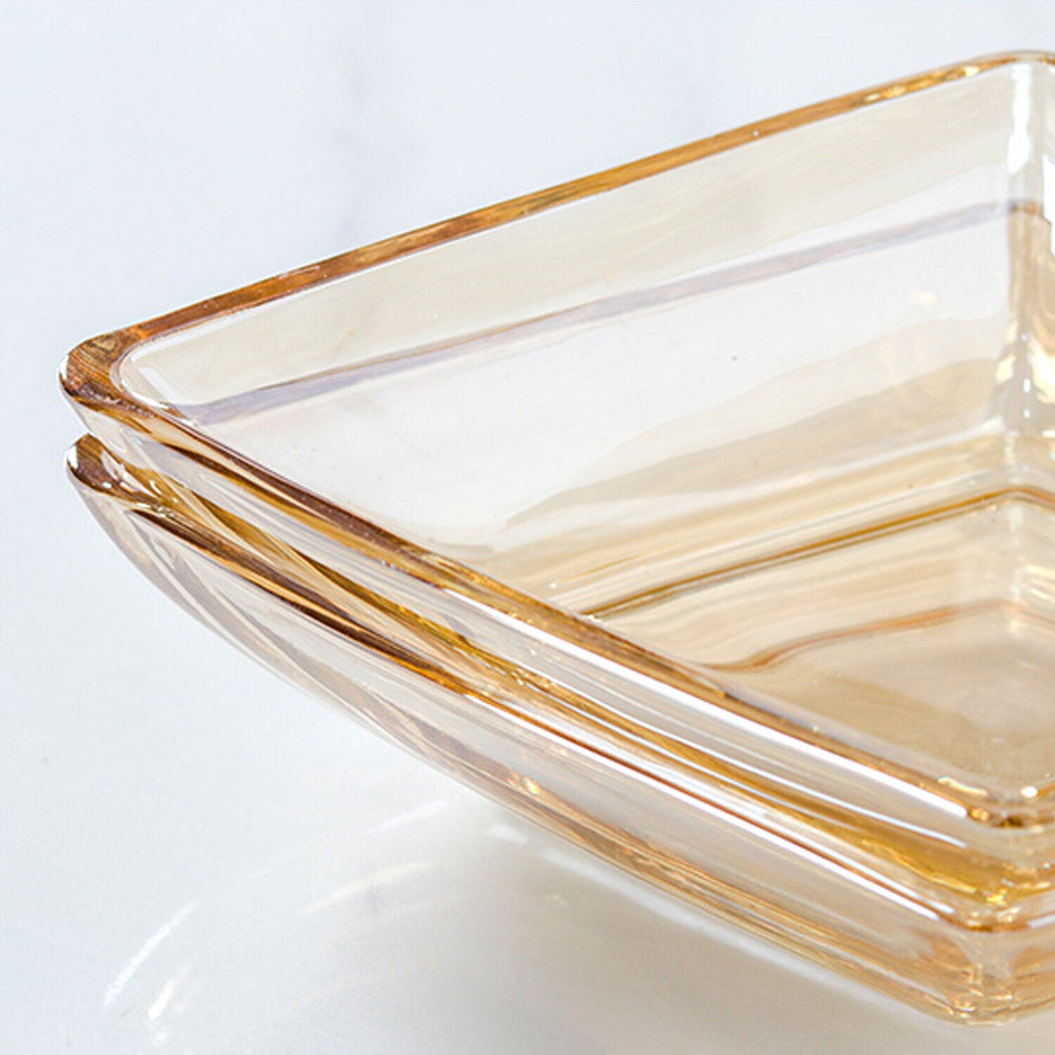 Snack Platter for Party, Light luxury Style Glass Serving Divided Appetizer