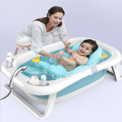 Baby Bath Tub Smart Sensor Temperature Portable Infant Bathtub Anti Slip Foldabl