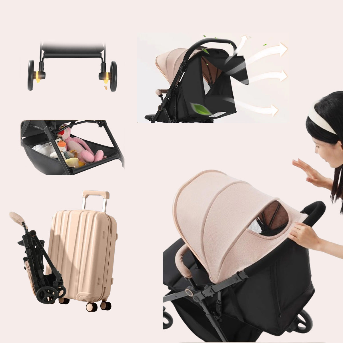 Smart Baby Stroller ,Light weight easy fold baby travel pram deluxe baby stroller,Multi-functional Stroller Baby , Baby Newborn Infant Girls Boys