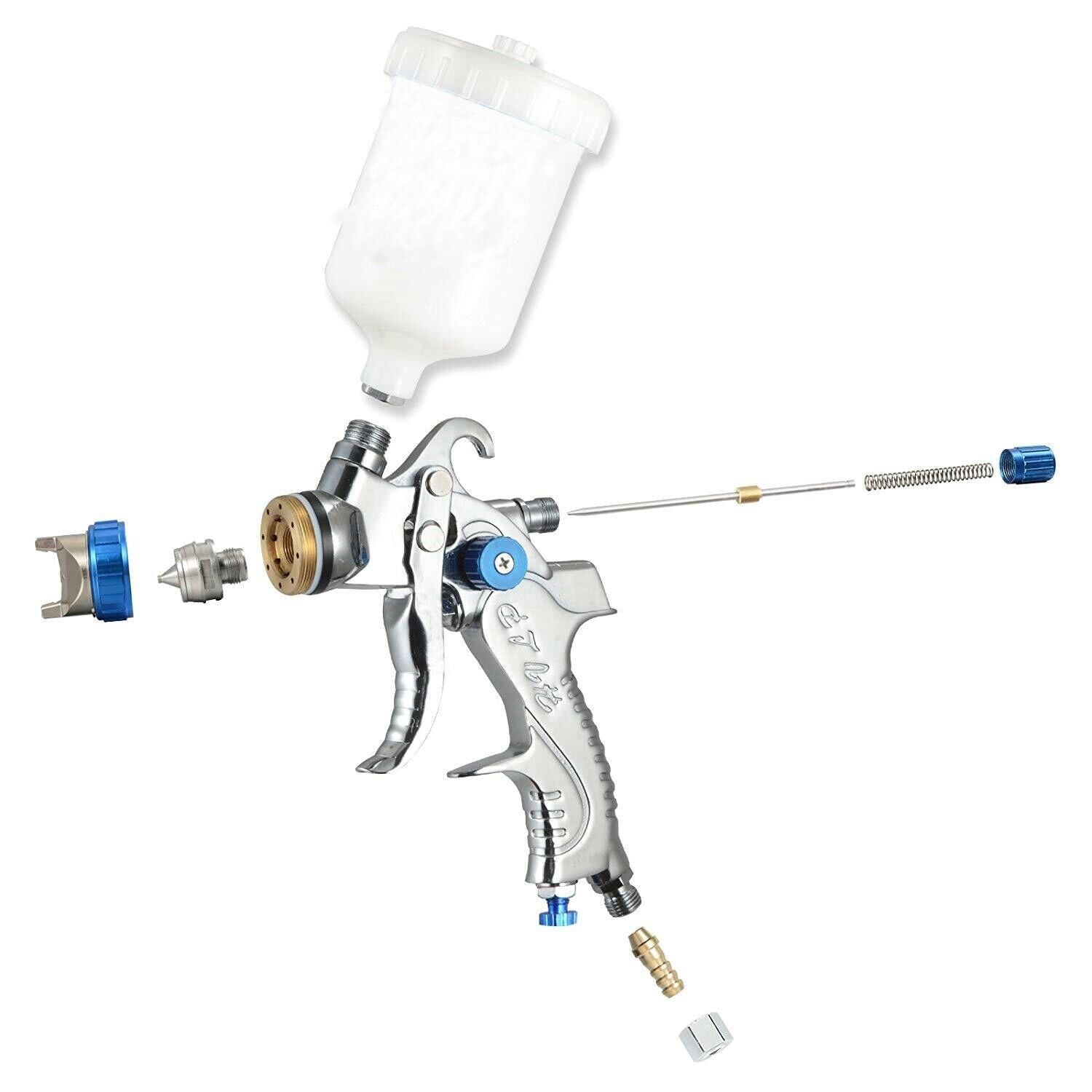 Spray Gun Paint Sprayer Gravity Feed Air Spray Gun Kit with 1.4MM 1.7MM 2.0MM