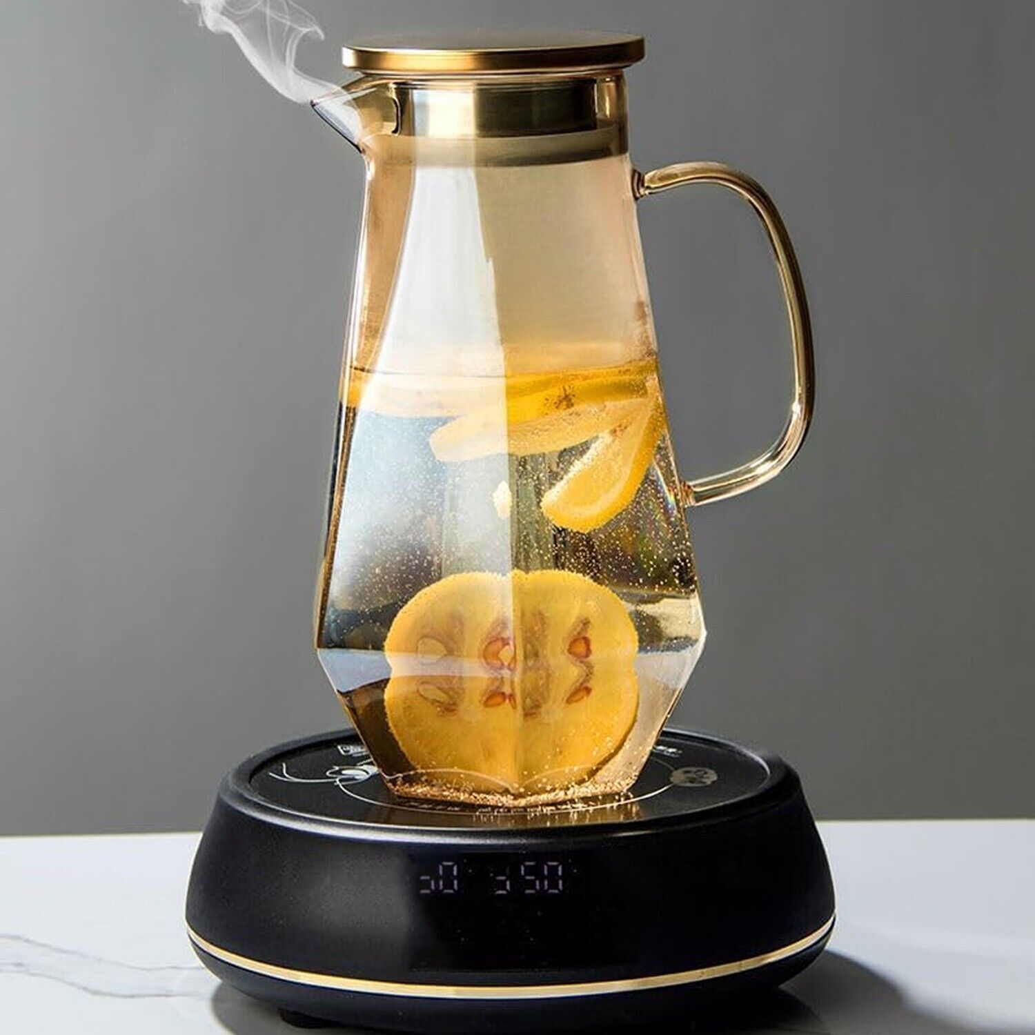 Luxurious Glass cold and hot drinks Pitcher 9-Pcs/Set Can withstand  4℉ to 302℉