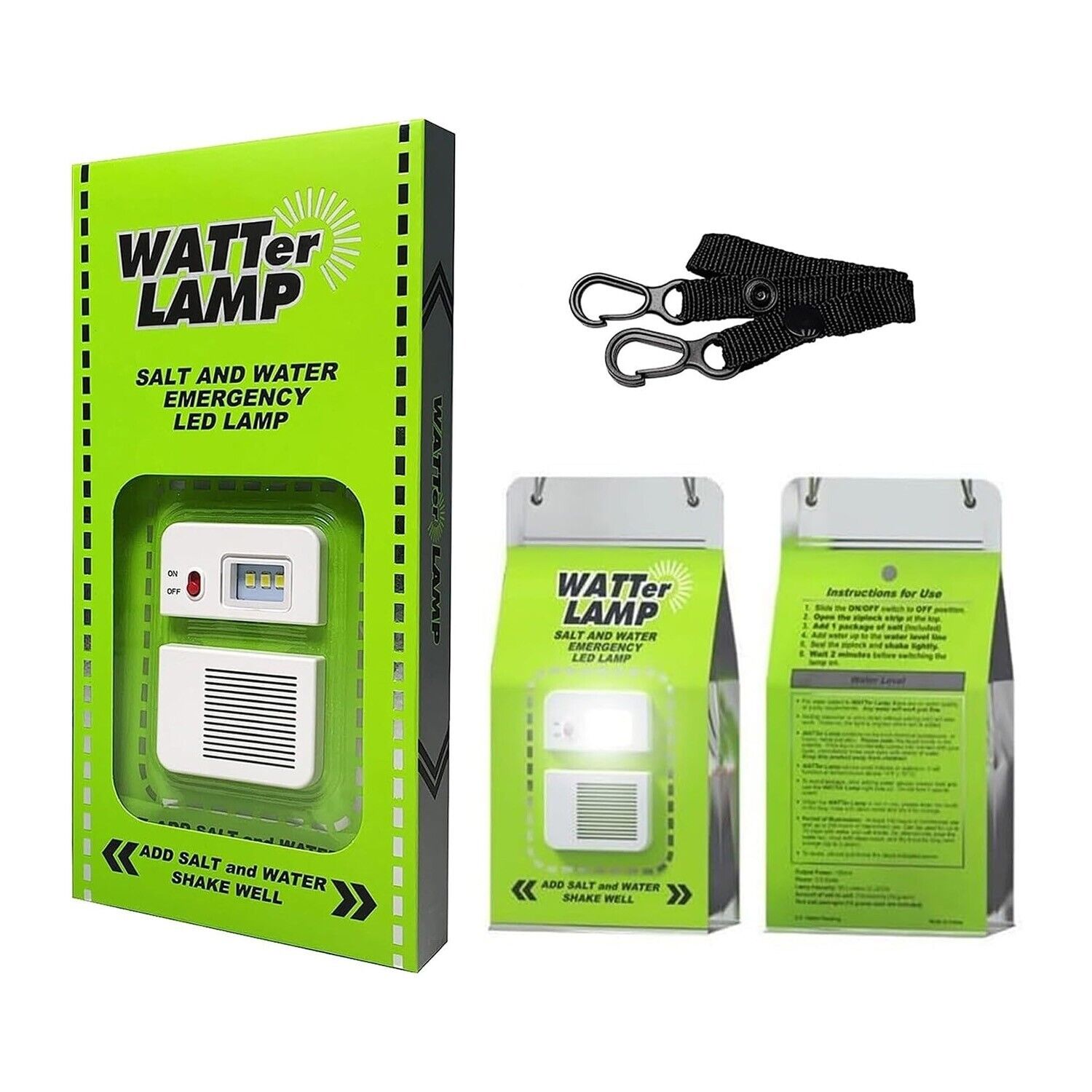 Outdoor Salt Water LED Emergency Lamp for Camping Night Fishing-Portable Energy