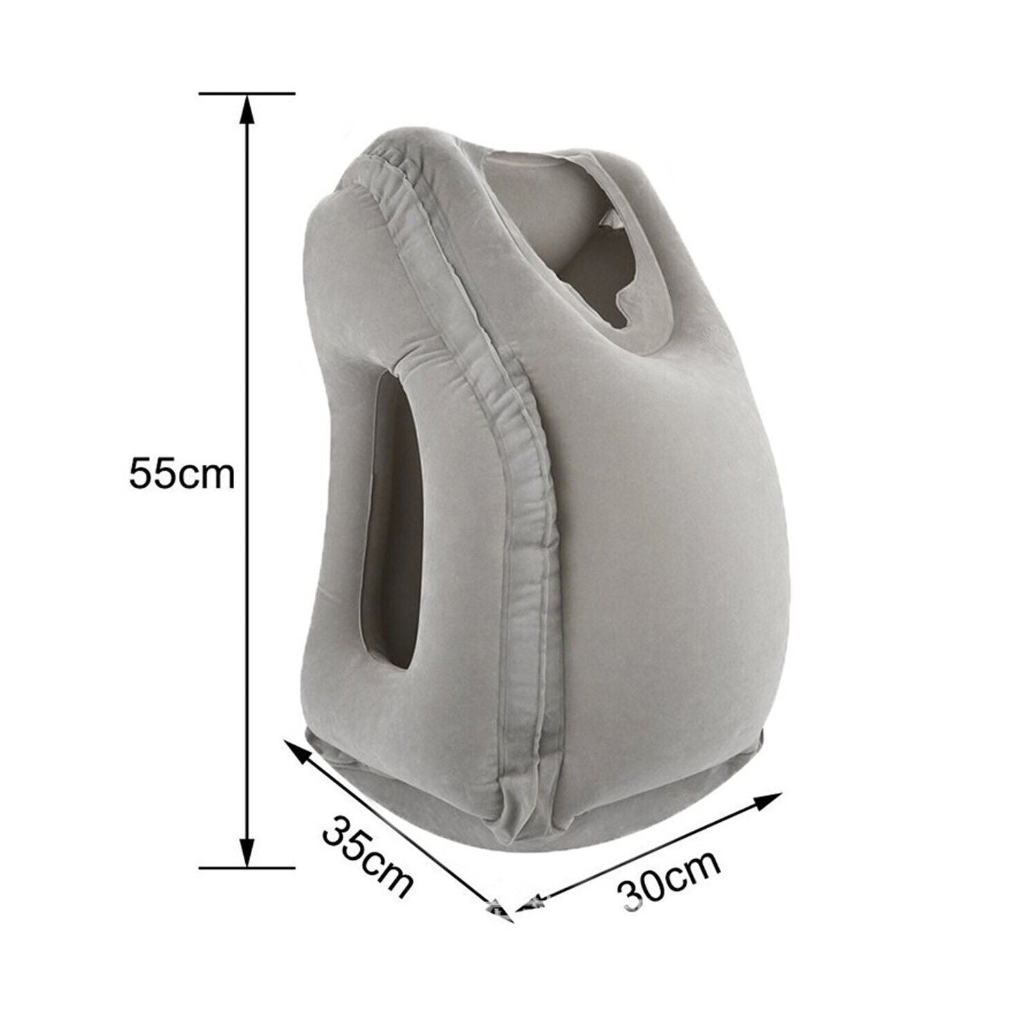 Air Cushion Travel Pillow for Airplane Office Nap Rest Neck Head Chin Inflatable