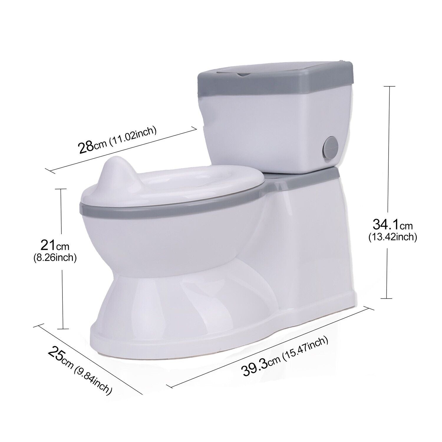 Training Toilet, MultiFunction Vivid Flush Sound Toilet for Toddlers ,Storag Box