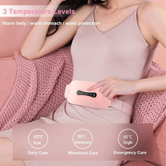 Original 3 Gears Menstrual Heating Pad, with 3 Heat Levels & 3 Vibration Modes