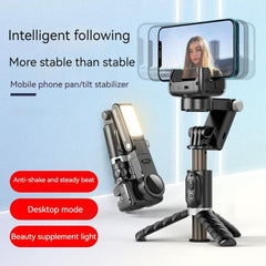 Q18 Mobile Phone Selfie Stick Anti-shake Hand-held SingleAxis Gimbal Stabilizer