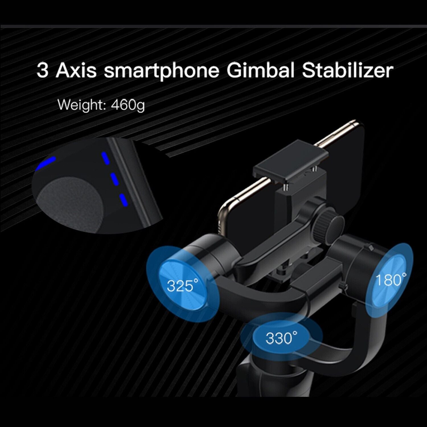 S5B Handheld 3-Axis Gimbal Stabilizer Cellphone Action Camera Anti-shake Holder