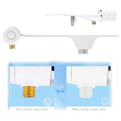 Bidet Attachment,Non-Electric, Retractable Nozzle, Pressure Control, Dual Spray