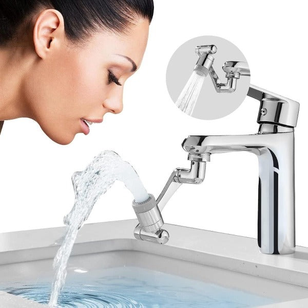 1080° Swivel Faucet Extender Universal Sink Water Aerator 360° Angle Rotatable